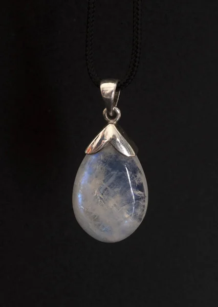 Moonstone in collar — Stock Photo, Image