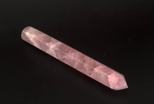 Pink quartz in studio — Stock Photo, Image