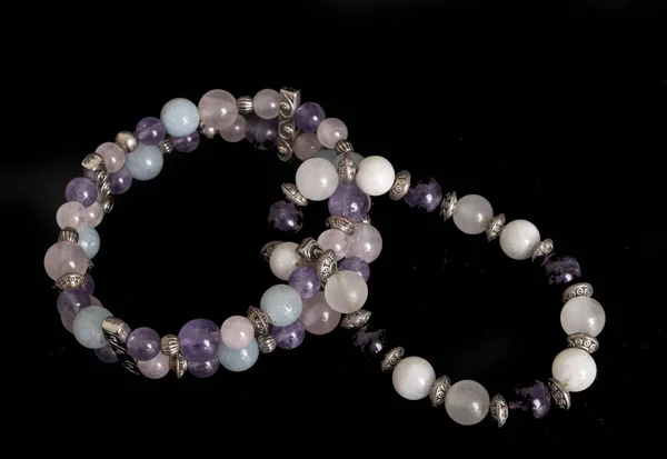 Gem bracelets in studio — Stock Photo, Image