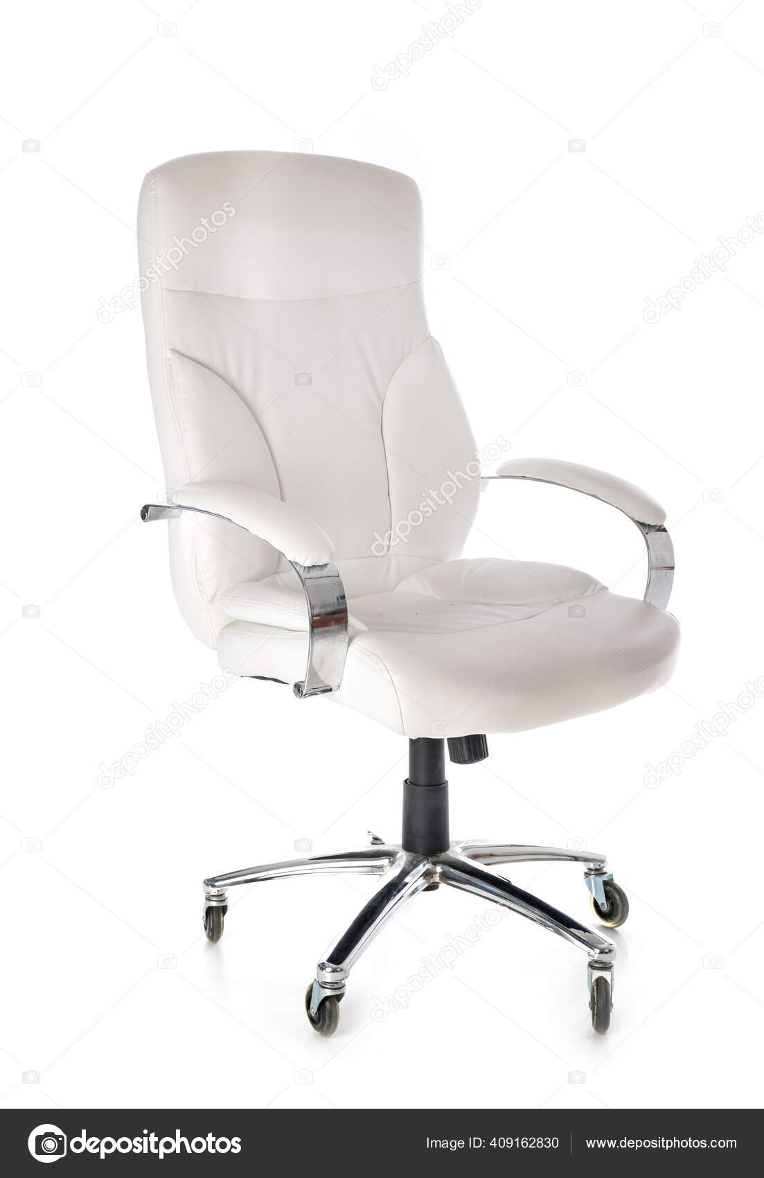 Desk Chair Front White Background — Stock Photo © cynoclub #409162830