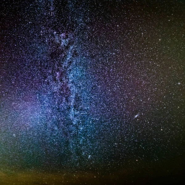 Ένα Πολύχρωμο Milky Way Γυρίστηκε Κατά Διάρκεια Του 2018 Perseid — Φωτογραφία Αρχείου