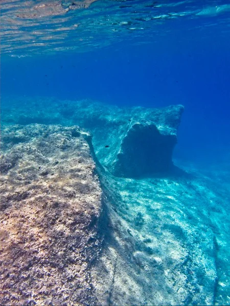 Hermosas Aguas Azules Costa Isla Mediterránea Malta —  Fotos de Stock