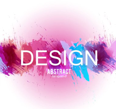 Soyut vektör arka plan. Renkli sulu boya leke görüntü ekranı, arka plan için. Elektronik cihaz için tasarım