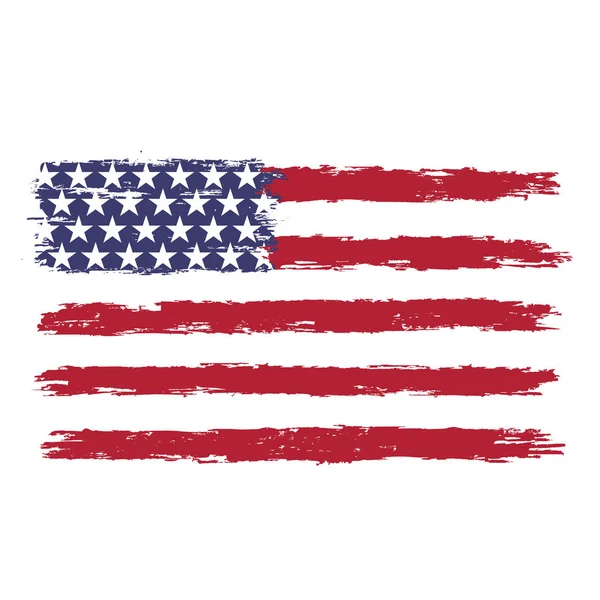 USA vlag in grunge stijl. Vectorbeelden