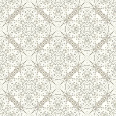 Dikişsiz retro geometrik desen