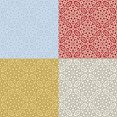 Dört kesintisiz geometrik desenleri