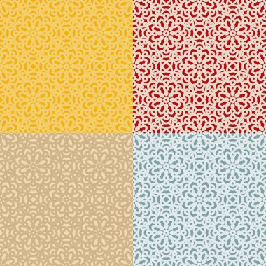 Dört kesintisiz geometrik desenleri