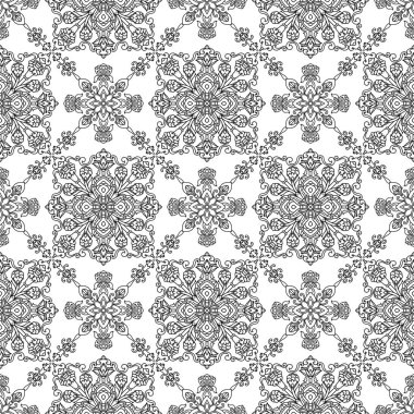 Dikişsiz retro geometrik desen