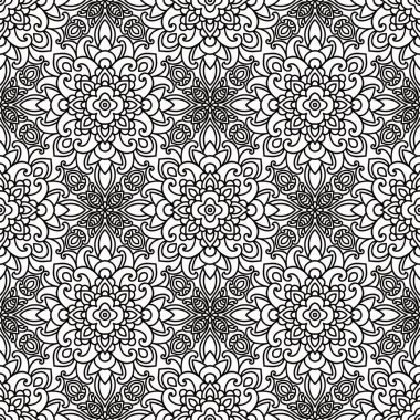 Dikişsiz retro geometrik desen