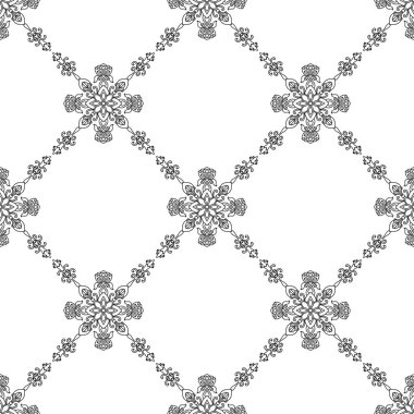 Dikişsiz retro geometrik desen