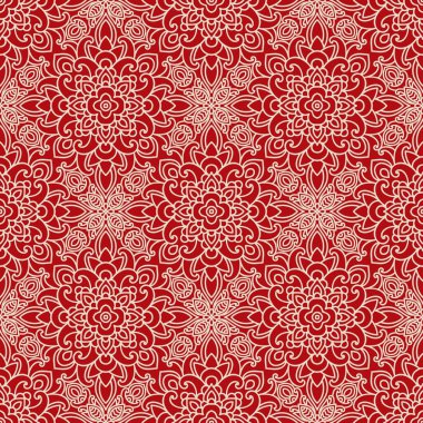 Dikişsiz retro geometrik desen