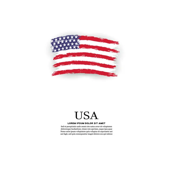 Flaga USA w stylu grunge Ilustracja Stockowa