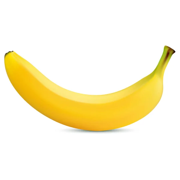 Banane isolée sur fond blanc — Image vectorielle