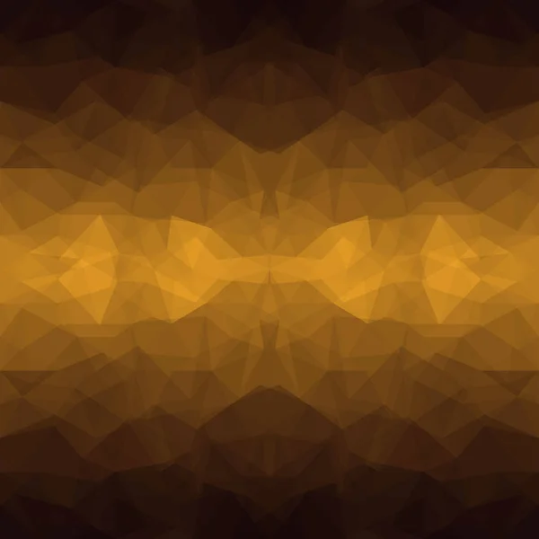 Latar belakang poligonal coklat abstrak - Stok Vektor