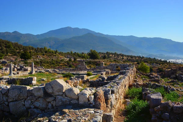 Antyki Starożytne Ruiny Xanthos Listę Światowego Dziedzictwa Unesco — Zdjęcie stockowe