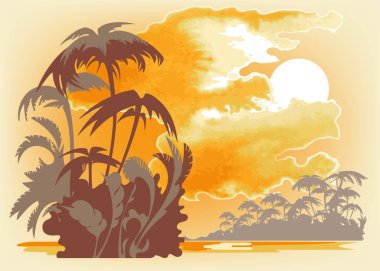 tropik gün batımı