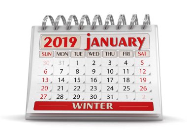 Takvim - Ocak 2019 (dahil kırpma yolu)