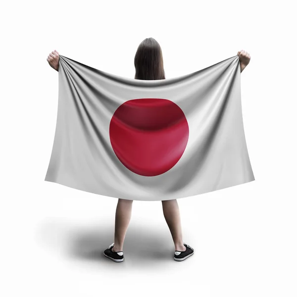 Mulheres Bandeira Japonesa — Fotografia de Stock