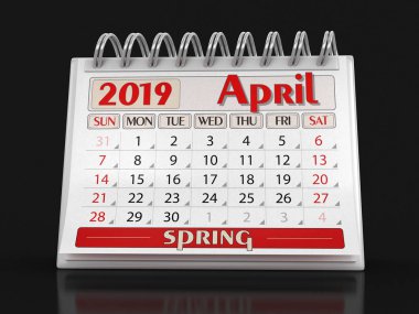 Takvim - Nisan 2019 (dahil kırpma yolu)