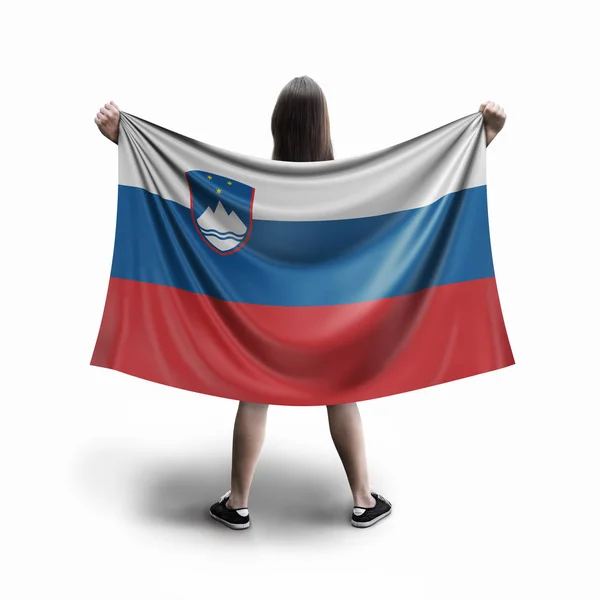 Women Sloven Flag — Stock Photo, Image