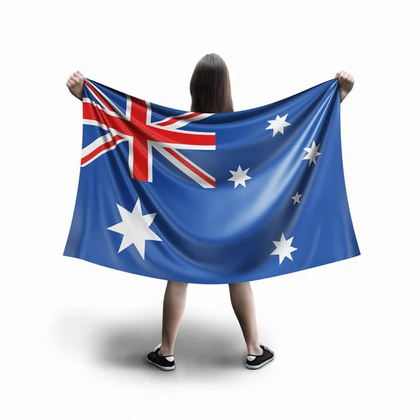 Femmes Drapeau Australien — Photo