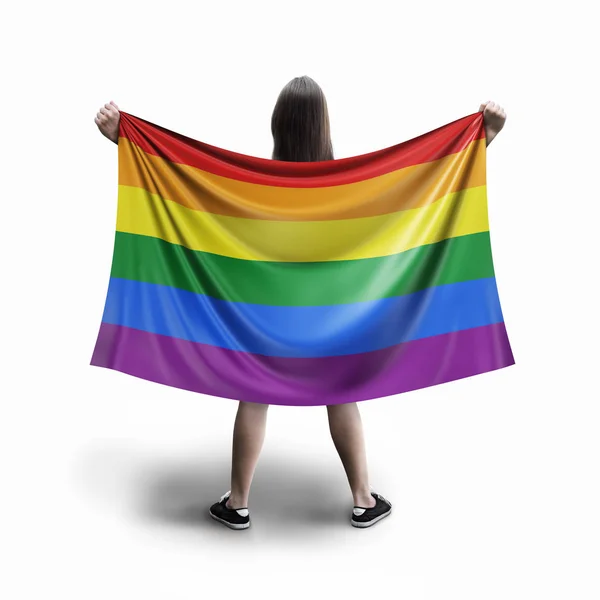 Les Femmes Drapeau Lgbt — Photo