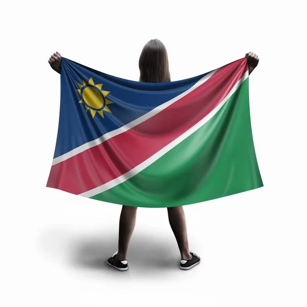 Women Namibia Flag — Stock Photo, Image