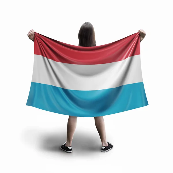 Women Luxembour Flag — Stock Photo, Image