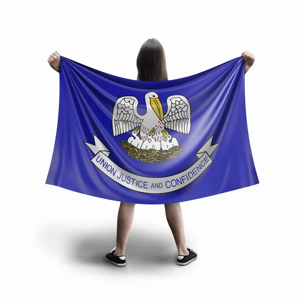 Mujeres Bandera Louisiana — Foto de Stock