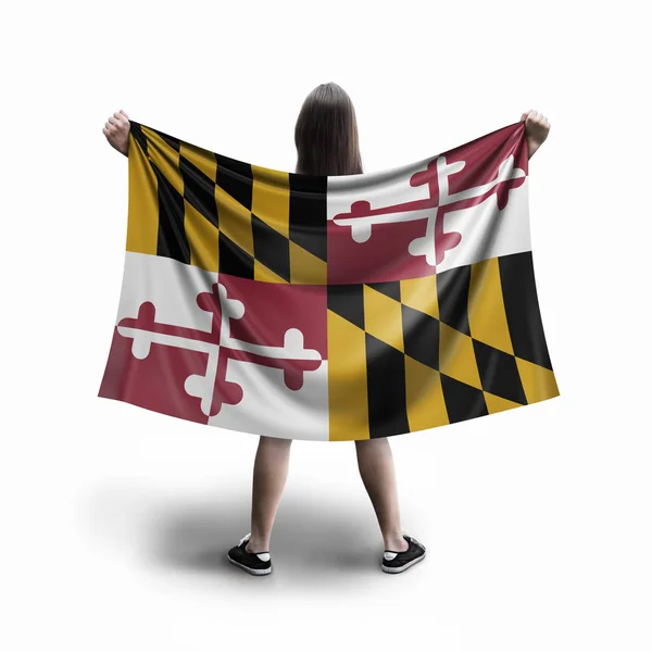 Mulheres Bandeira Maryland — Fotografia de Stock