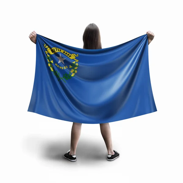Mulheres Bandeira Nevada — Fotografia de Stock