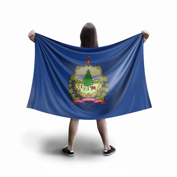 Women Vermont Flag — Stock Photo, Image