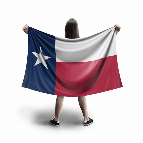 Mujeres Bandera Texas — Foto de Stock