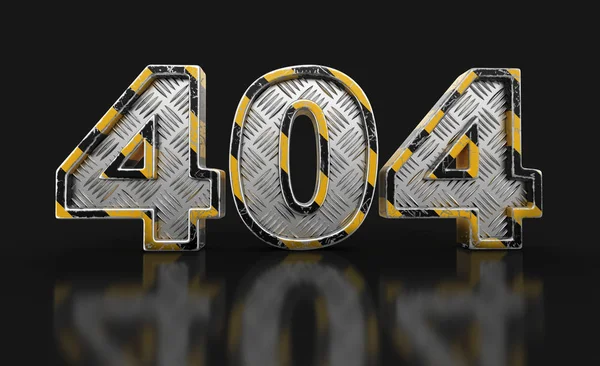 Metal 404 Metin Görüntü Kırpma Yolu Ile — Stok fotoğraf