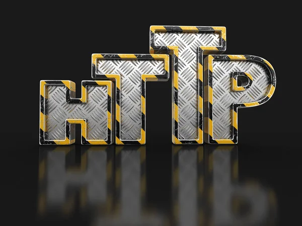 Metal Http Metin Görüntü Kırpma Yolu Ile — Stok fotoğraf