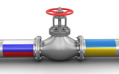 Bayrakları ile boru hattı. Görüntü kırpma yolu ile