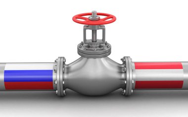 Bayrakları ile boru hattı. Görüntü kırpma yolu ile