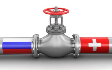 Bayrakları ile boru hattı. Görüntü kırpma yolu ile