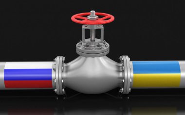 Bayrakları ile boru hattı. Görüntü kırpma yolu ile