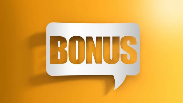 Speech Bubble Bonus — Stock Photo, Image