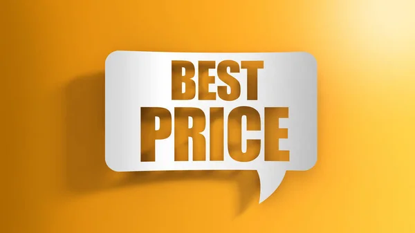 Speech Bubble Best Price — Stock Photo, Image