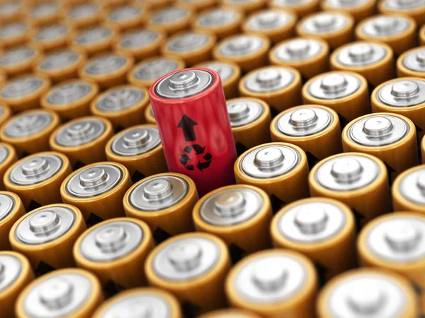Afbeelding Van Achtergrond Van Batterijen — Stockfoto