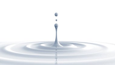 Beyaz 3d Su Splash