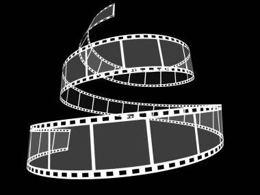 Siyah 3d film şerit