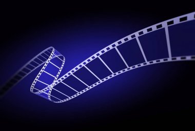 Siyah 3d film şerit