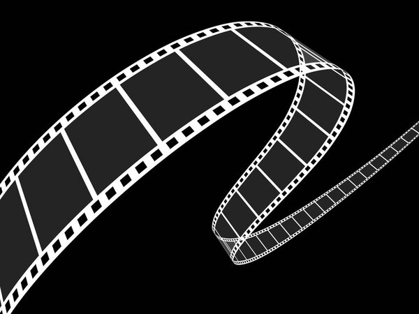 3D пленка на чёрном
