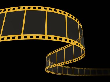 Siyah 3d film şerit