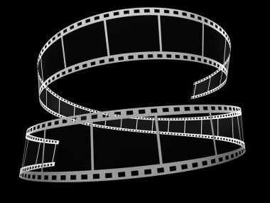Siyah 3d film şerit