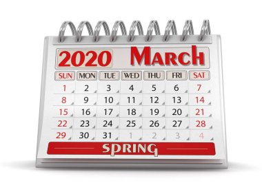 Takvim - Mart 2020 (kırpma yolu dahil)