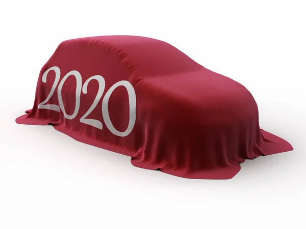 Carro 2020 Imagem Com Caminho Recorte — Fotografia de Stock